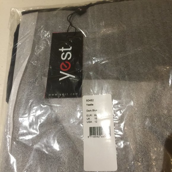 Yest Yaella Dark Blue Long Button Front Ca… - Picture 6 of 7